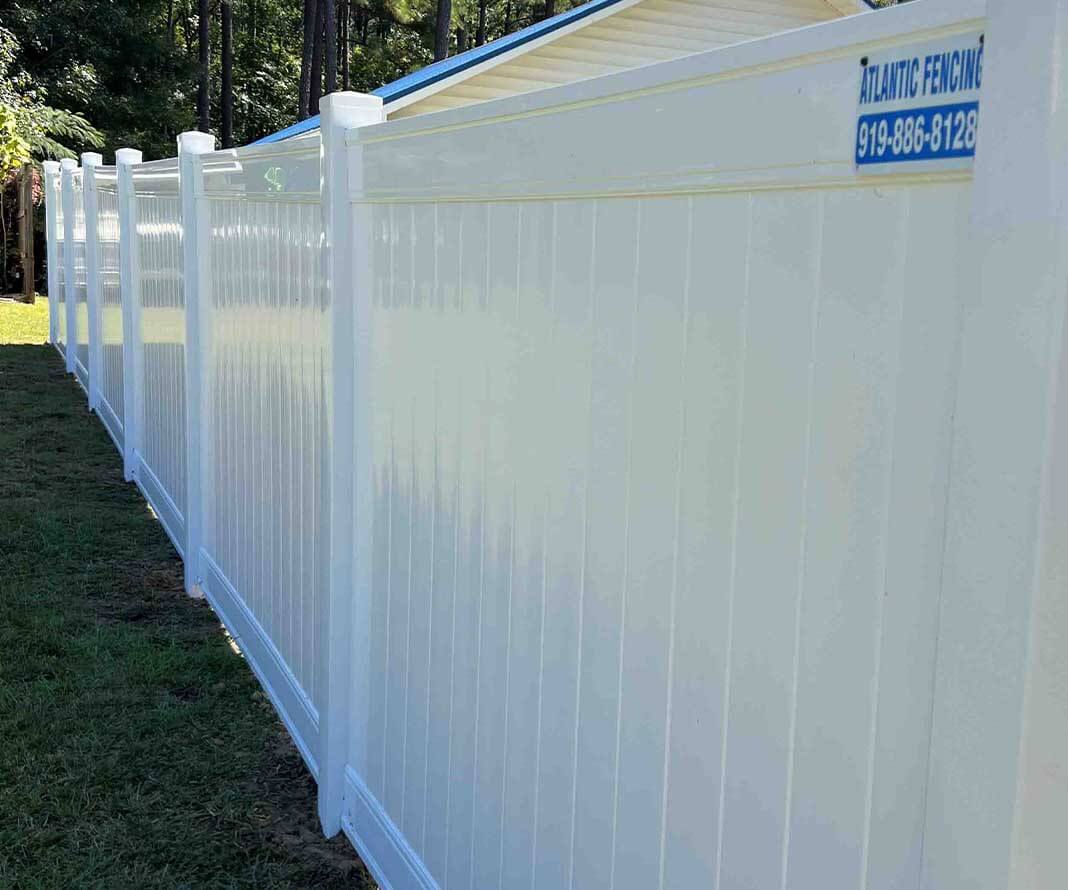 Vinyl fence company in the Raleigh, NC area.