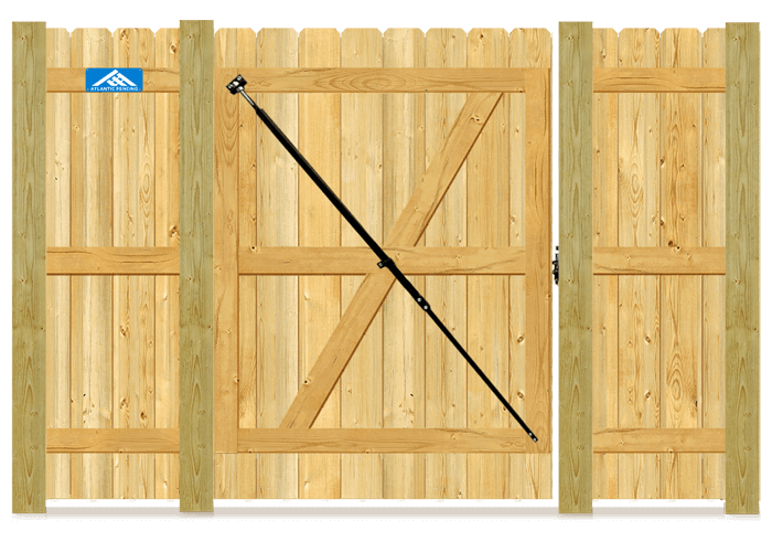 Wood Fencing Premium Gate Frame in Youngsville North Carolina metal gate frame