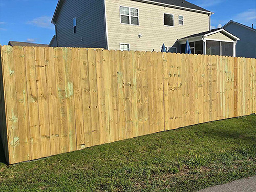 Wood Fence in Youngsville North Carolina